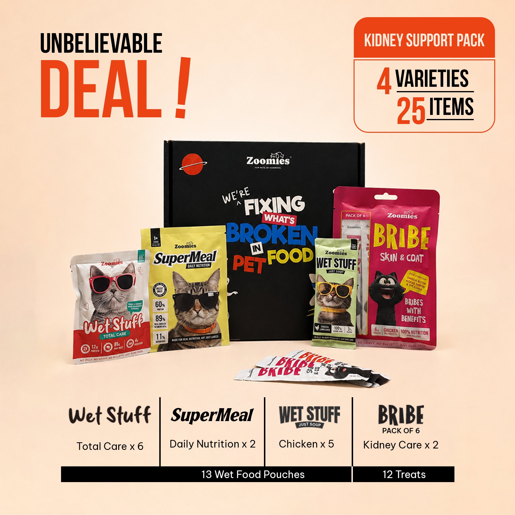 Kidney Care Trial Pack With FreezeDried SuperMeal | Adult Cats