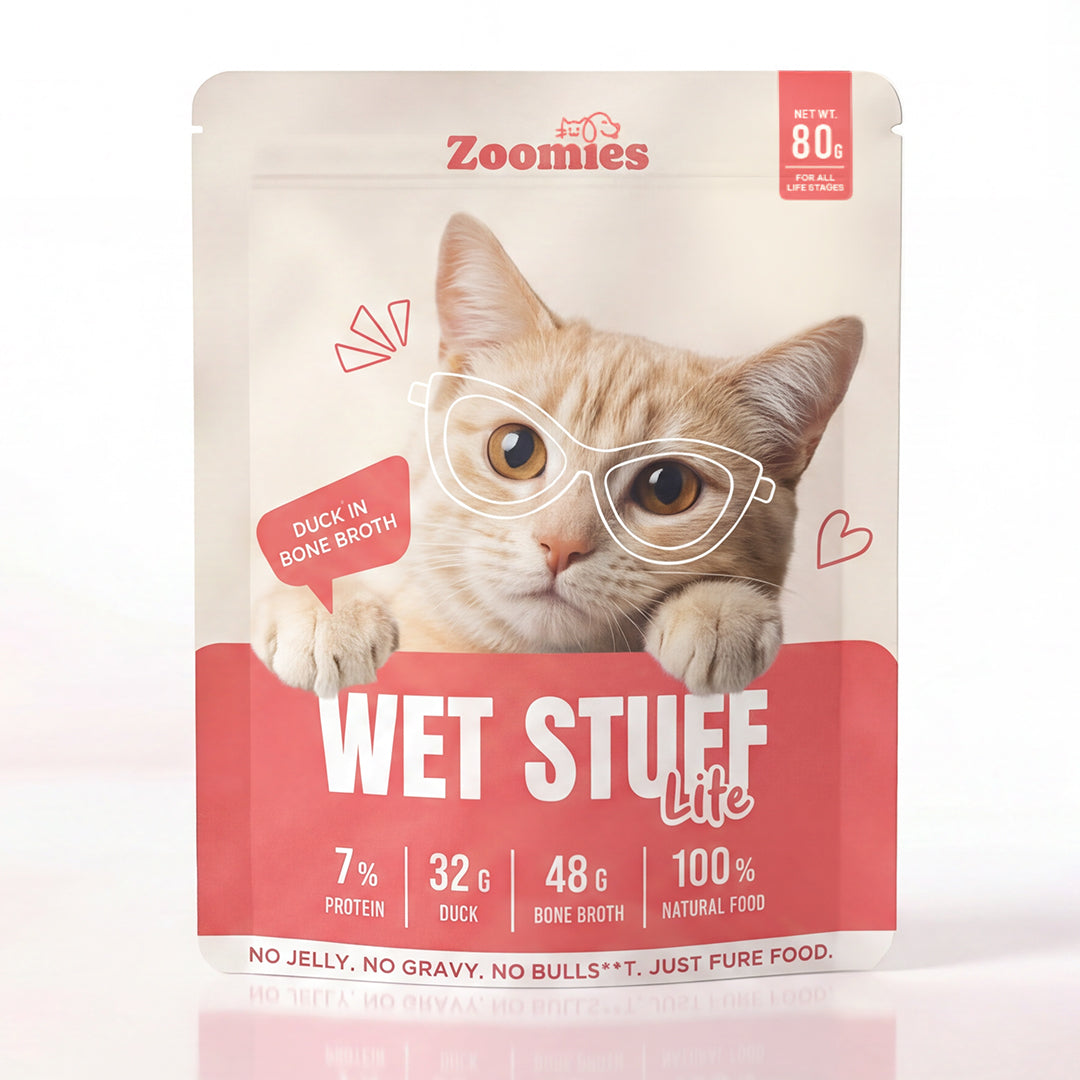 Wet Stuff Lite - Duck Breast in Bone Broth Cat Food (80g)