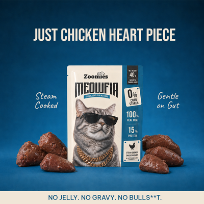 Meowfian - Pure Chicken Heart Cat Treat or Topper (40g)