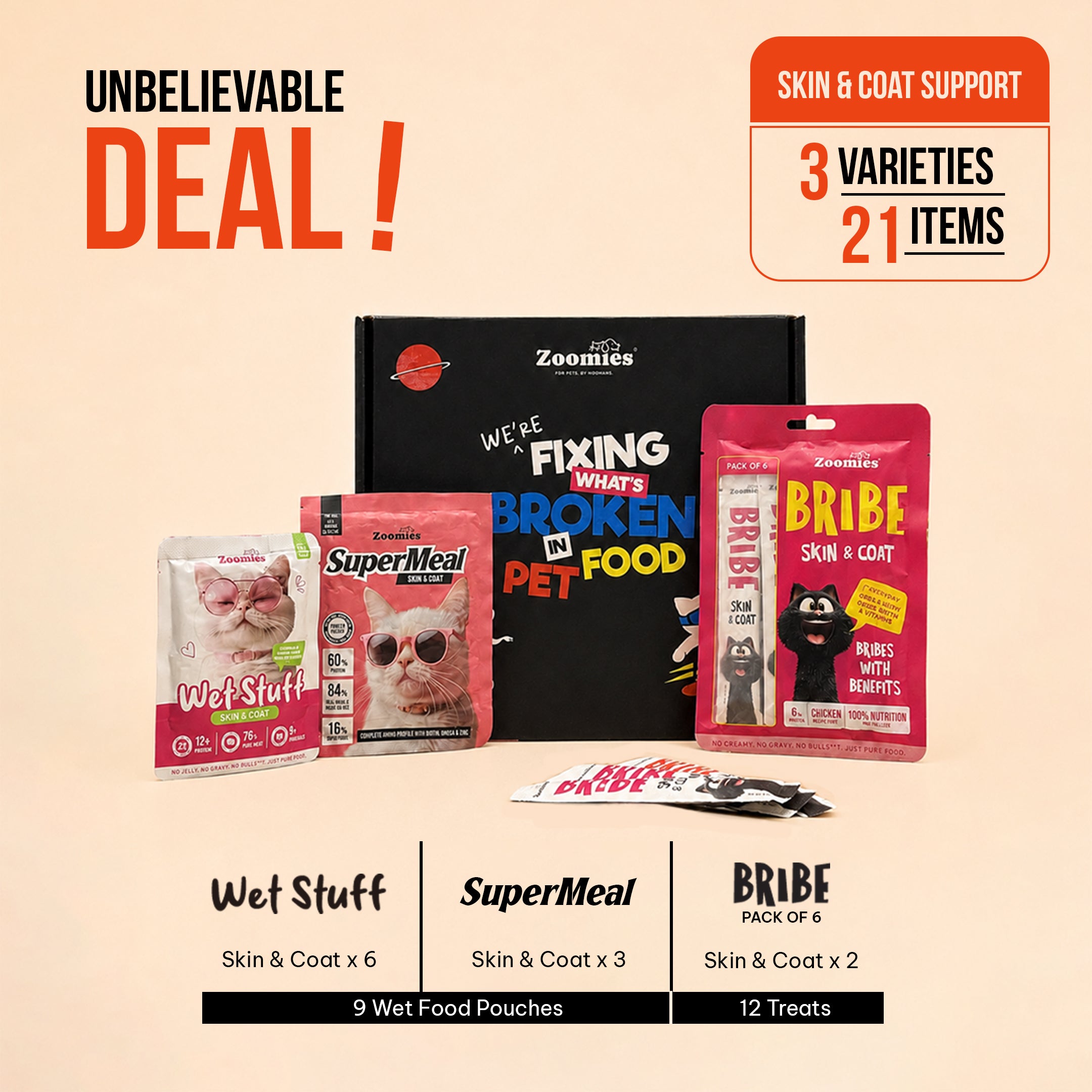 Pro Skin & Coat Trial Pack With FreezeDried SuperMeal | All Life Stages