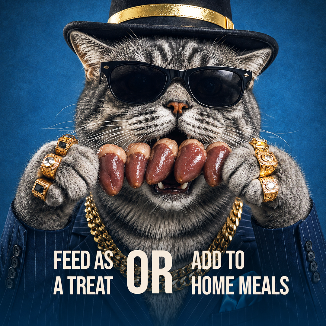 Meowfian - Pure Chicken Heart Cat Treat or Topper (40g)