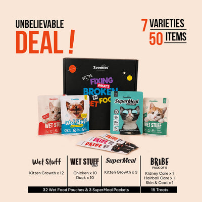 Kitten Monthly Nutrition Pack with SuperMeal