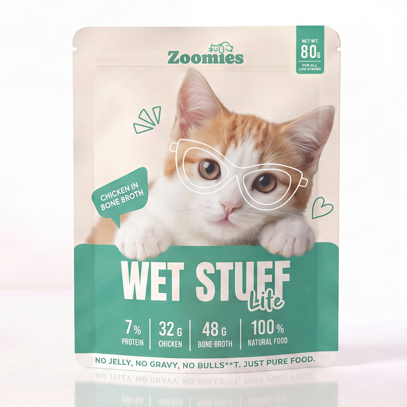 Wet Stuff Lite - Chicken Breast in Bone Broth Cat Food (80g)