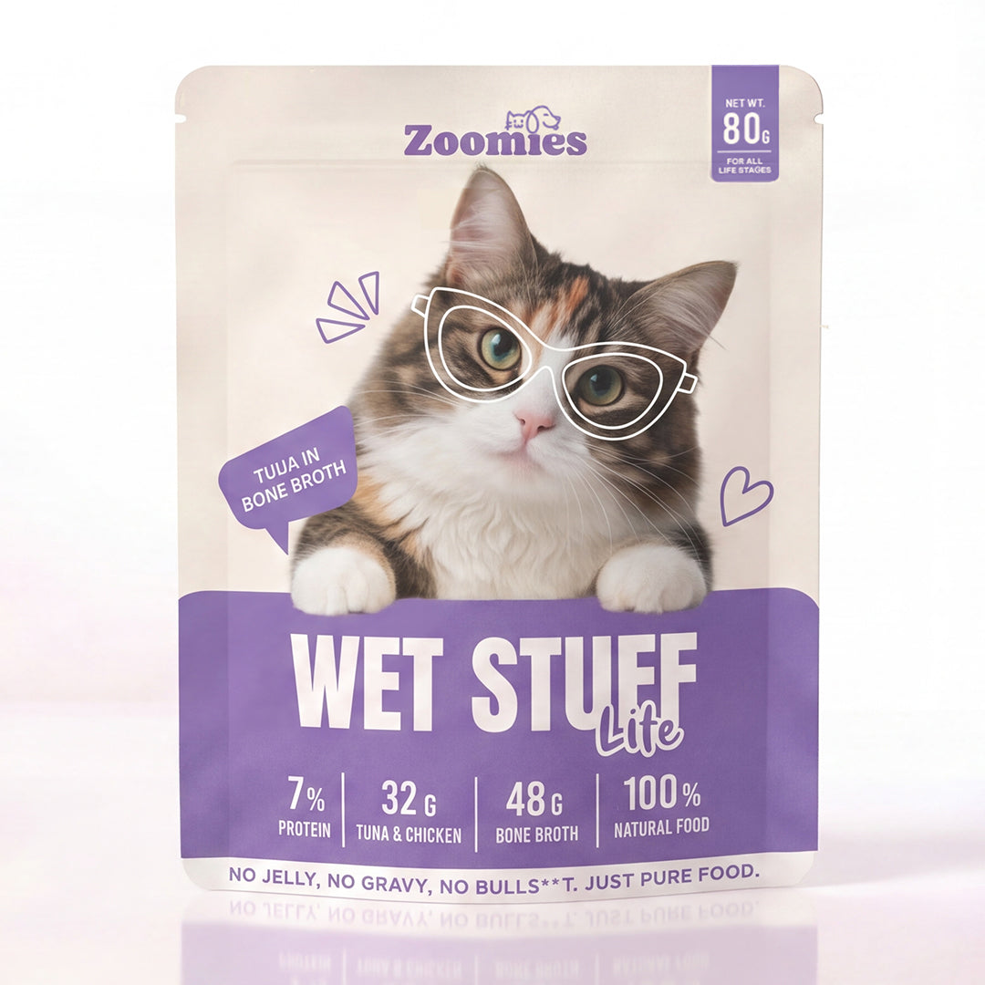 Wet Stuff Lite - Tuna in Bone Broth Cat Food (80g)