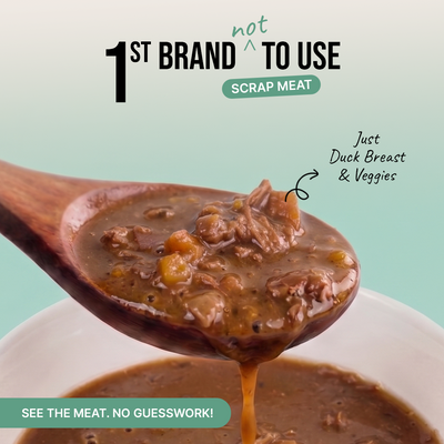 Wet AF - Duck Breast Shreds with Veggies & Flax Seeds Dog Wet Food (80g)
