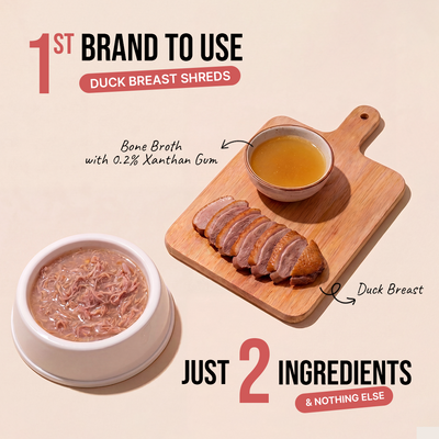 Wet Stuff Lite - Duck in Bone Broth (Ingredients)