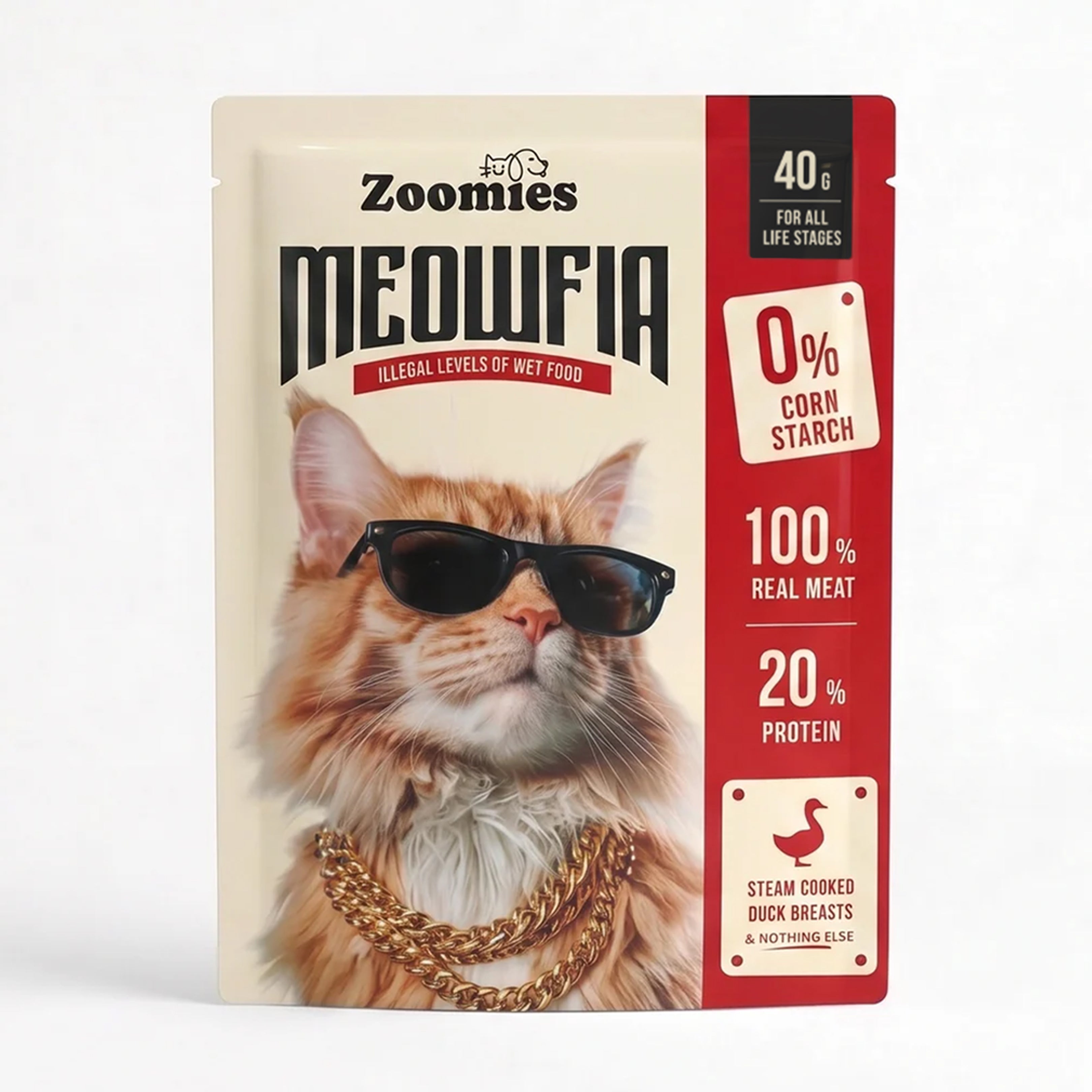meow 280g 2セット　ビーフホキ Meowfia - Pure Duck Breast Cat Treat or Topper (40g)